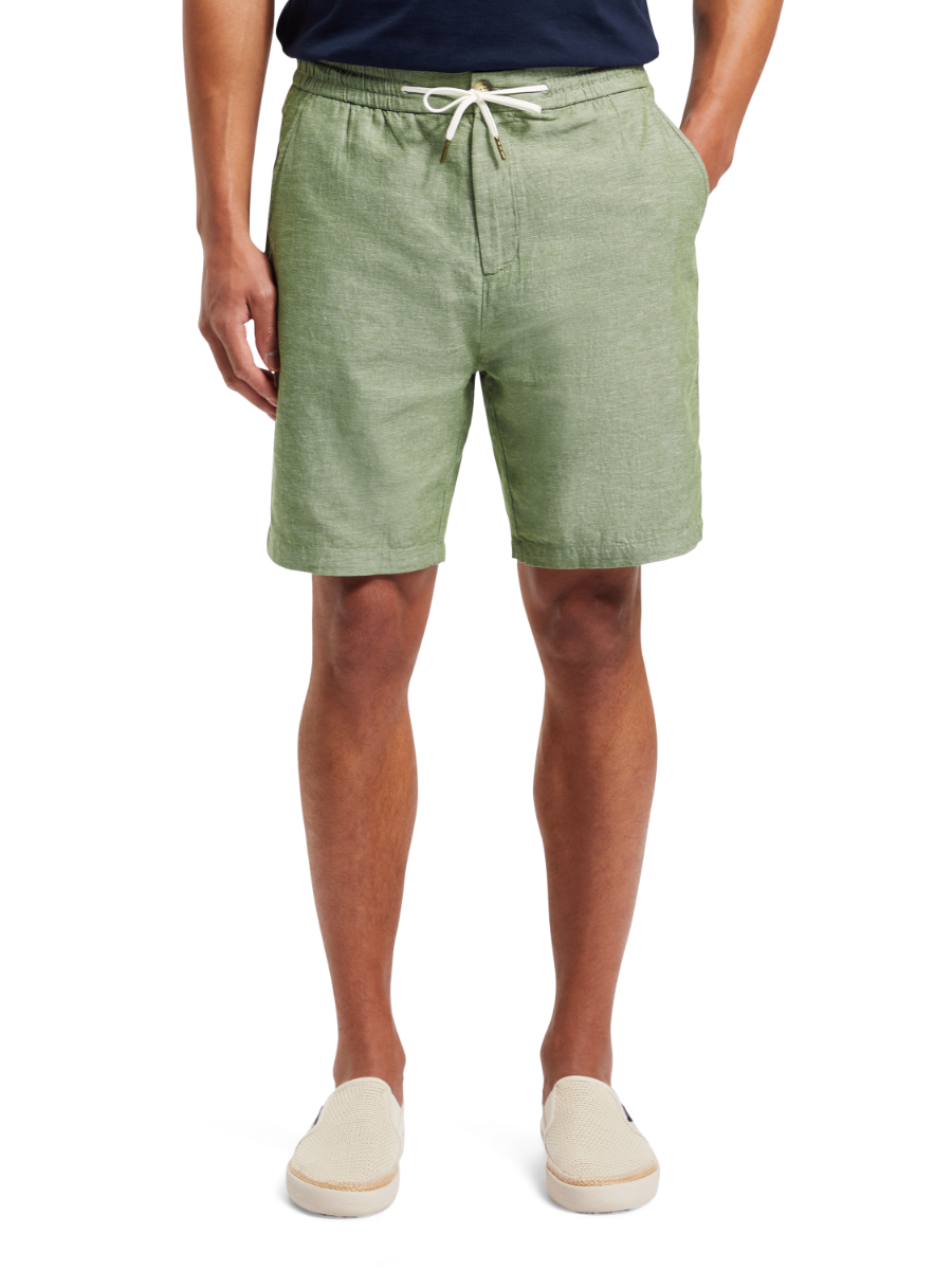 Fave- Cotton/Linen Twill Bermu