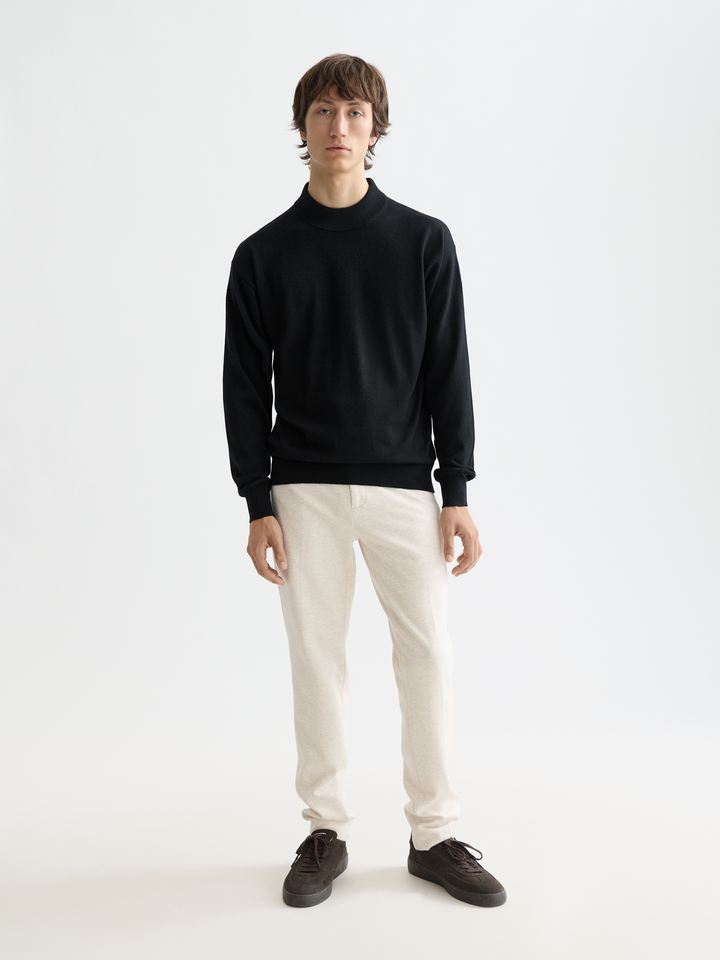 CORE - DROPPED SHOULDER MOCK NECK PULLOVER