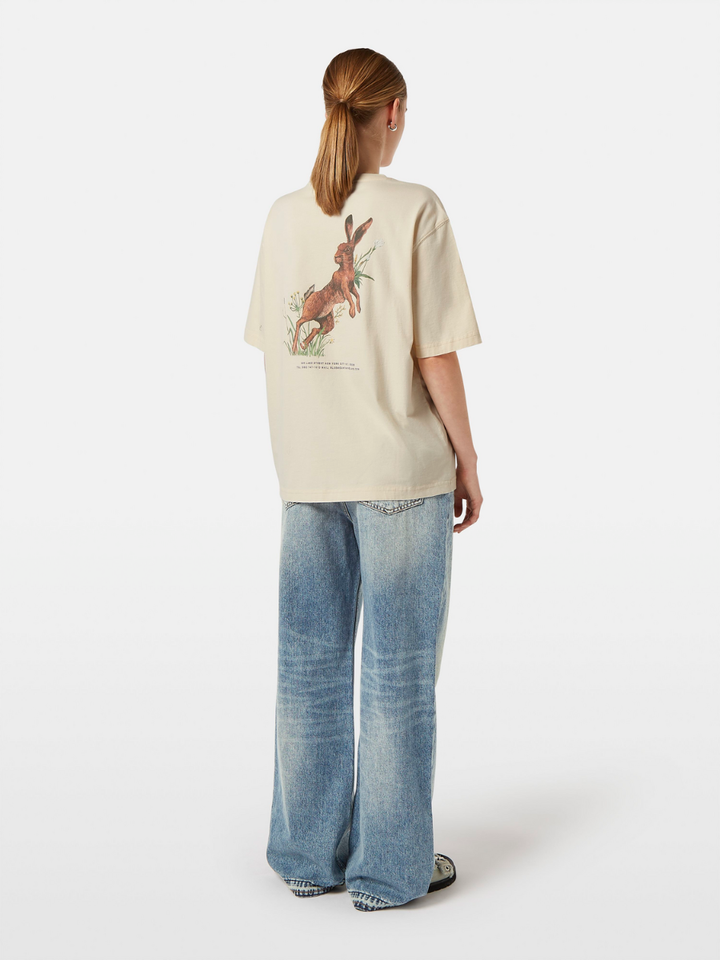 Washed artwork loose fit T-shirt