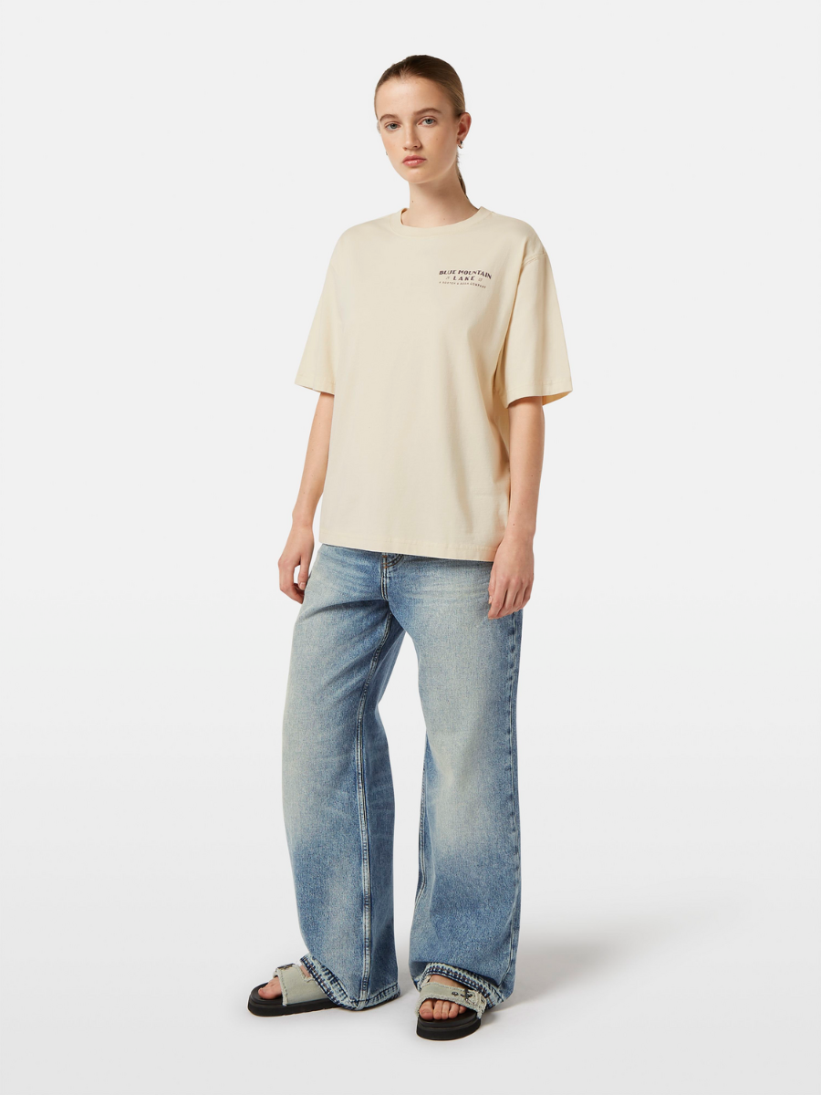 Washed artwork loose fit T-shirt