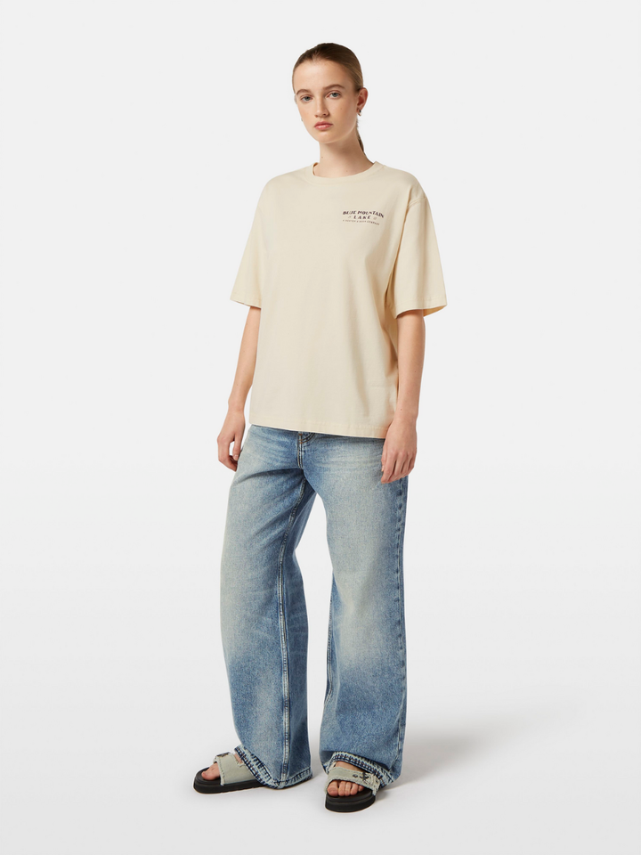 Washed artwork loose fit T-shirt