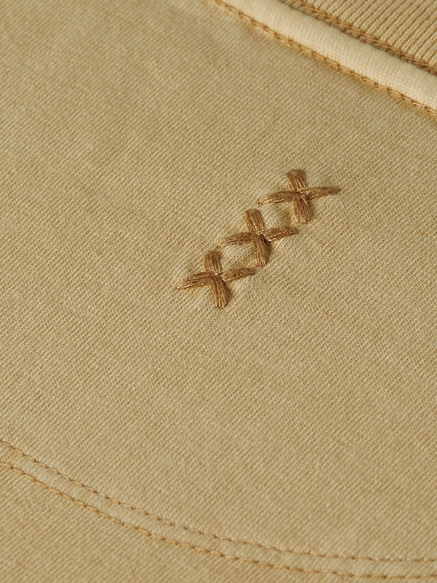 Relaxed-fit 3 crosses garment-dyed T-shirt