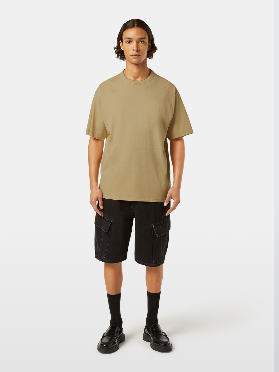 Relaxed-fit 3 crosses garment-dyed T-shirt