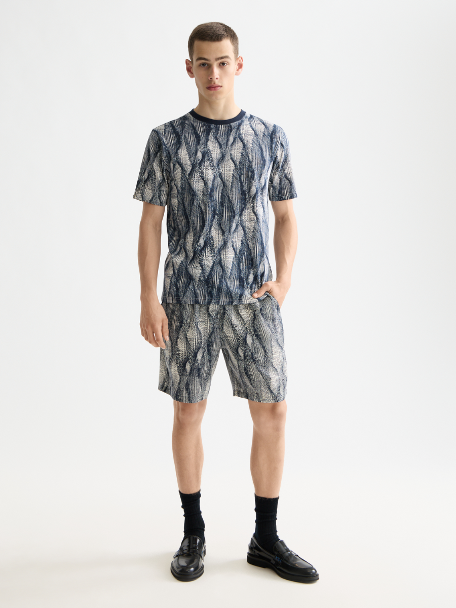 Regular Fit Micro AOP T-shirt