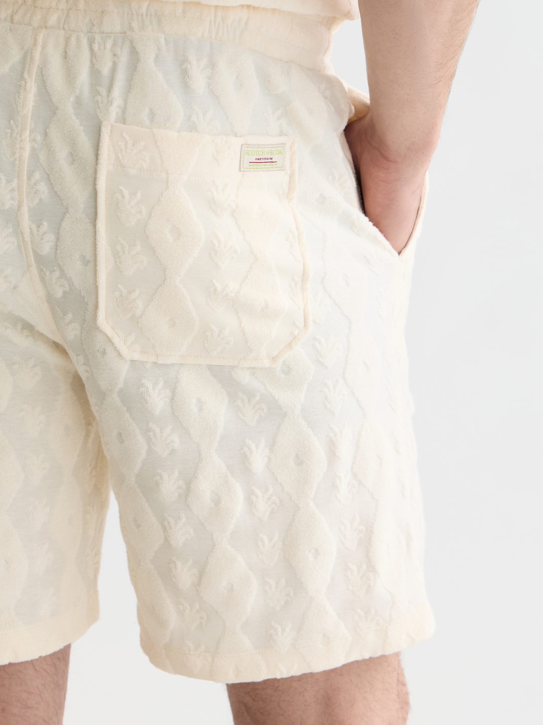 Fave Terry Jacquard Relaxed Bermuda Shorts