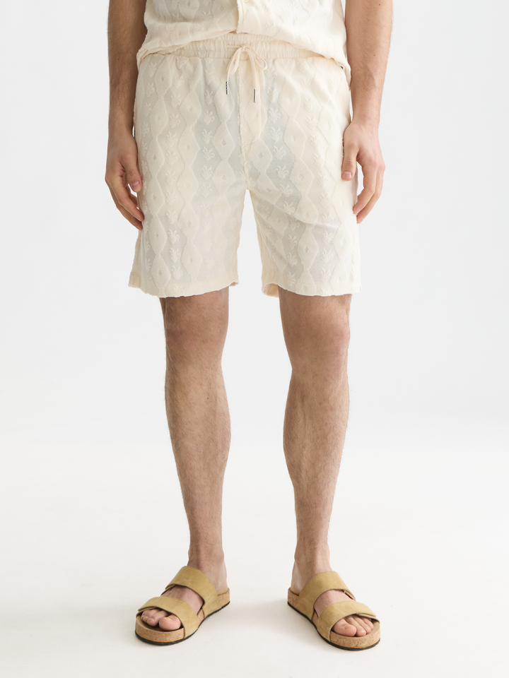 Fave Terry Jacquard Relaxed Bermuda Shorts