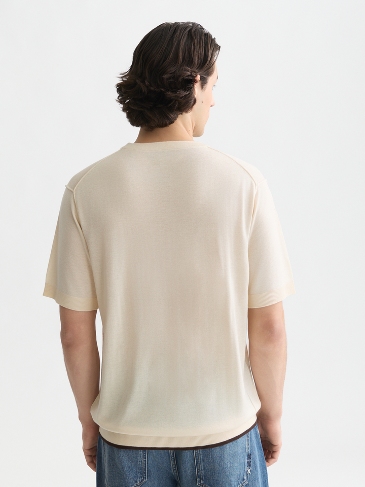 Knitted relaxed-fit T-shirt