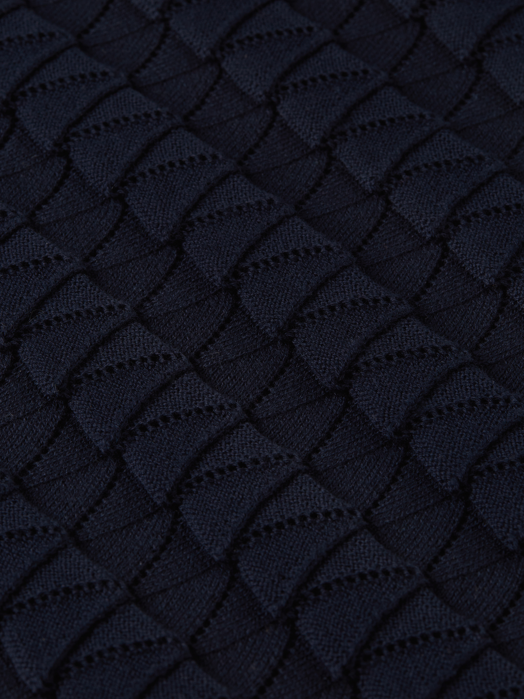 Pointelle Knitted Polo