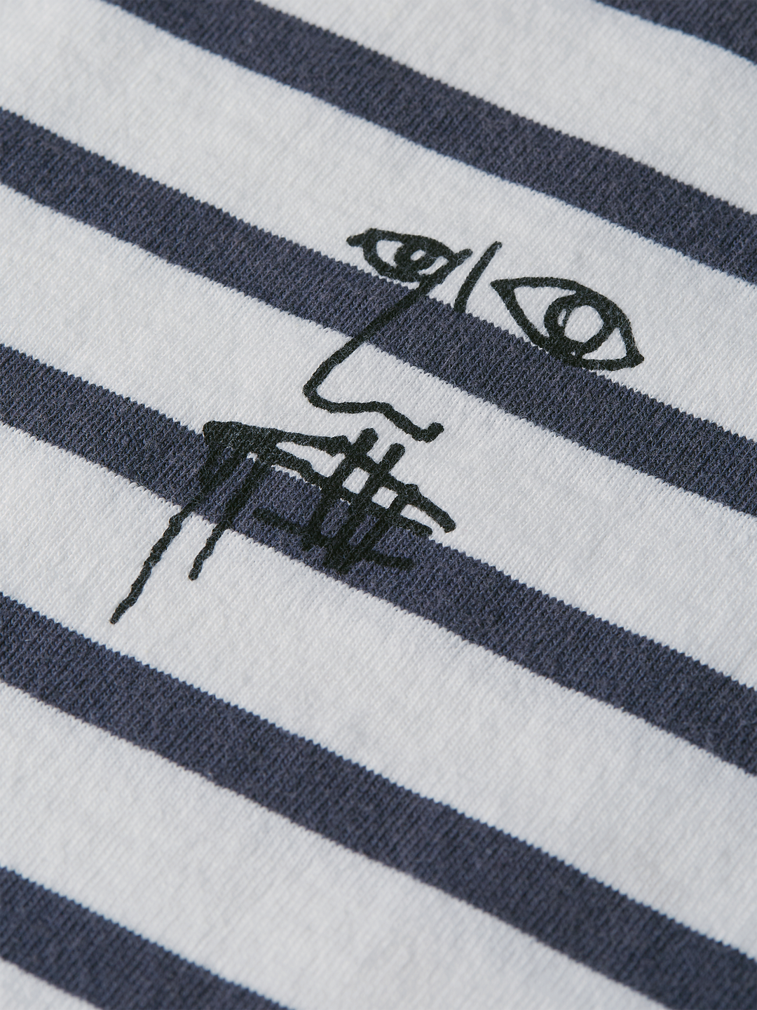 Scotch &amp; Soda X Basquiat Breton Striped Long Sleeve T-Shirt