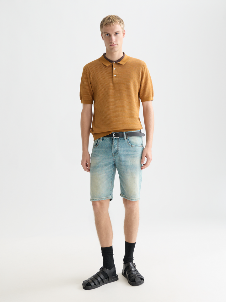 Structured Knitted Polo