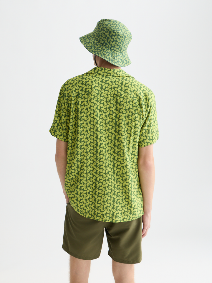 Printed viscose regularfit shortsleeved shirt