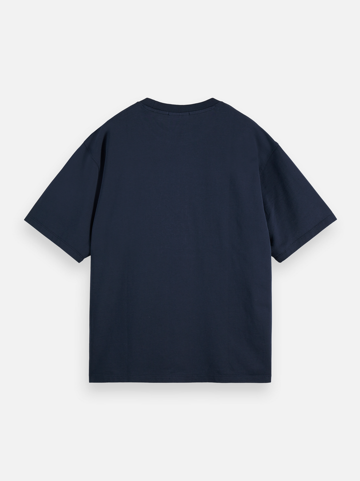 Cross-Stitched Artwork Loose T-Shirt