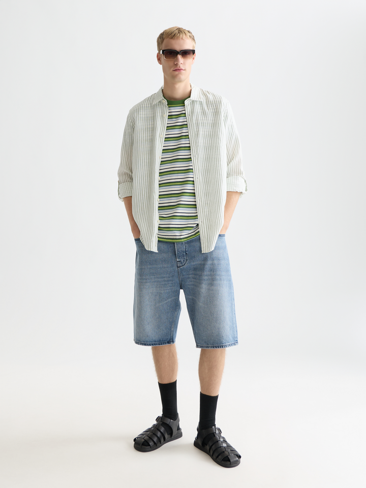 Linen Striped Shirt