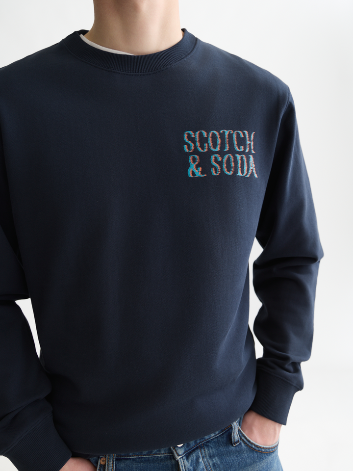 Front and back artwork regular-fit sweatshirt