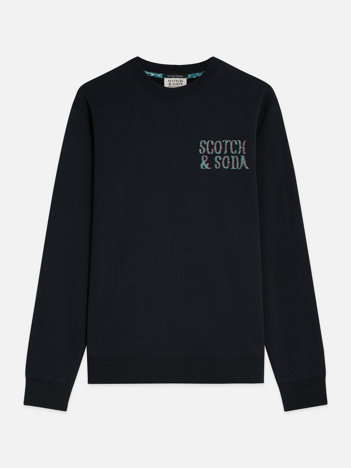 Front and back artwork regular-fit sweatshirt