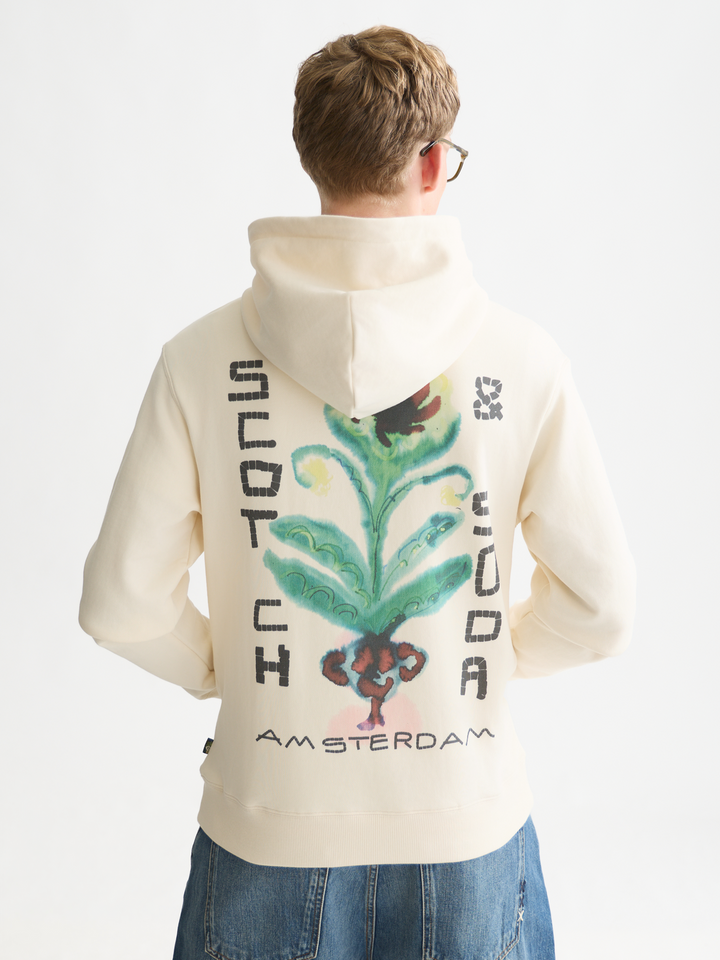 Front and back artwork regularfit hoodie