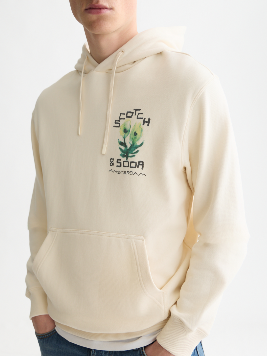 Front and back artwork regularfit hoodie