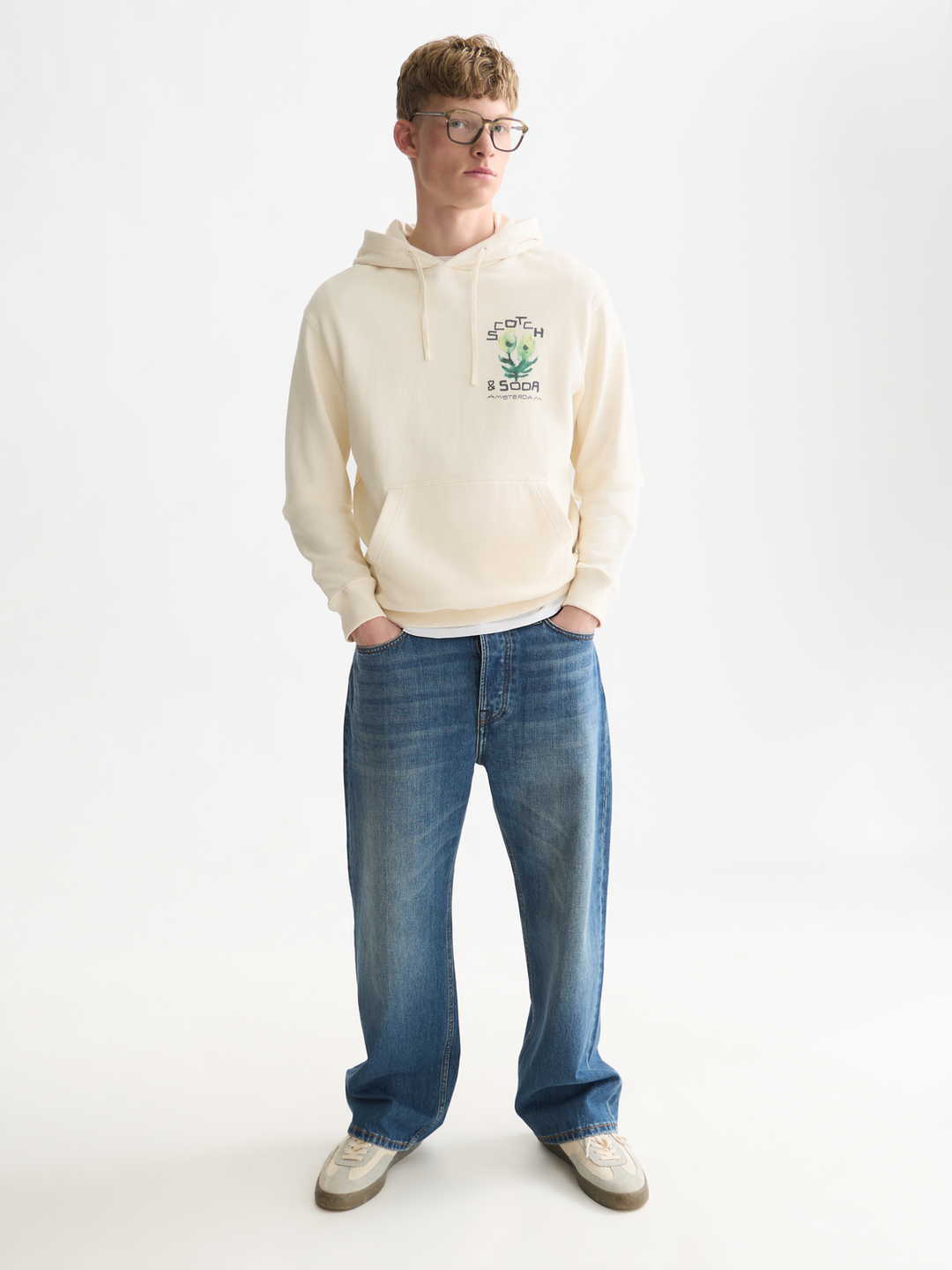 Front and back artwork regularfit hoodie