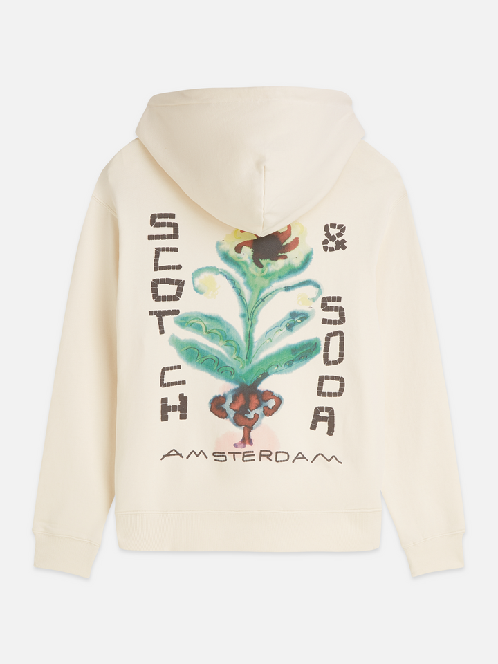 Front and back artwork regularfit hoodie