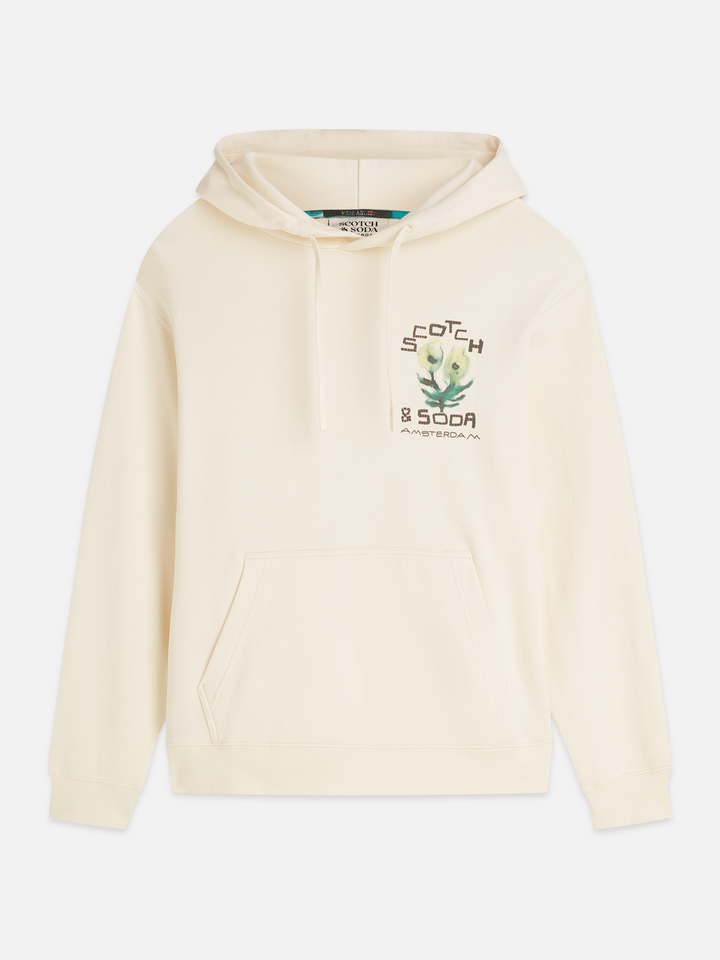 Front and back artwork regularfit hoodie