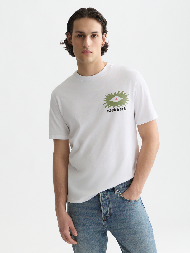 Front and back artwork regular-fit T-shirt