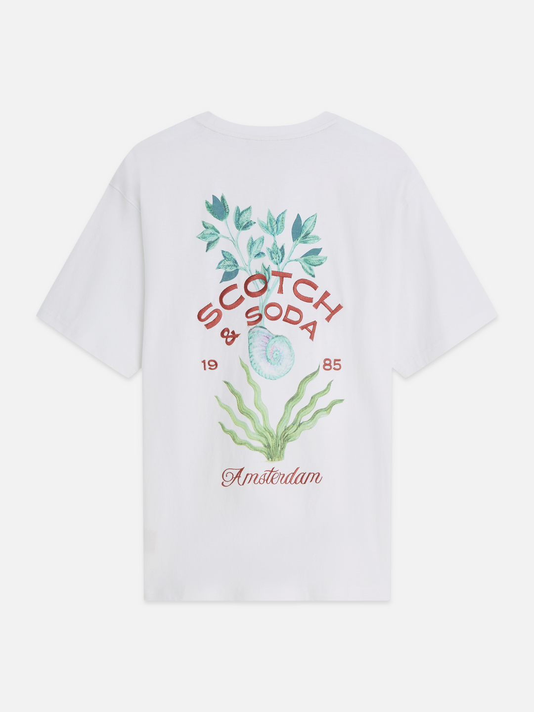 Front and back artwork relaxed-fit T-shirt