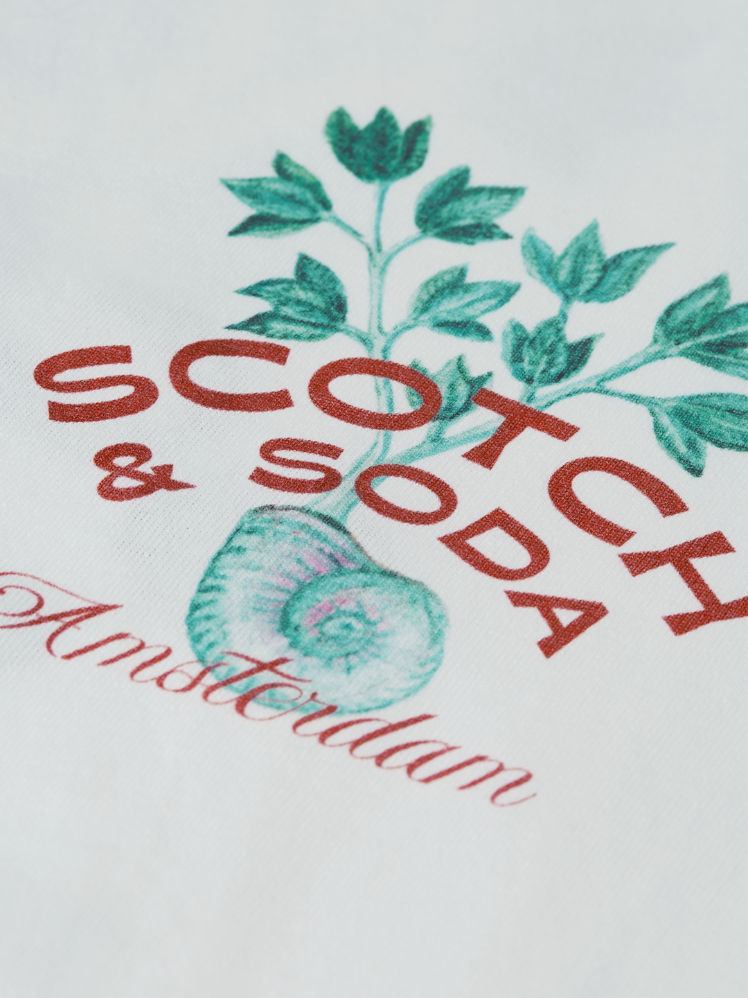 Front and back artwork relaxed-fit T-shirt