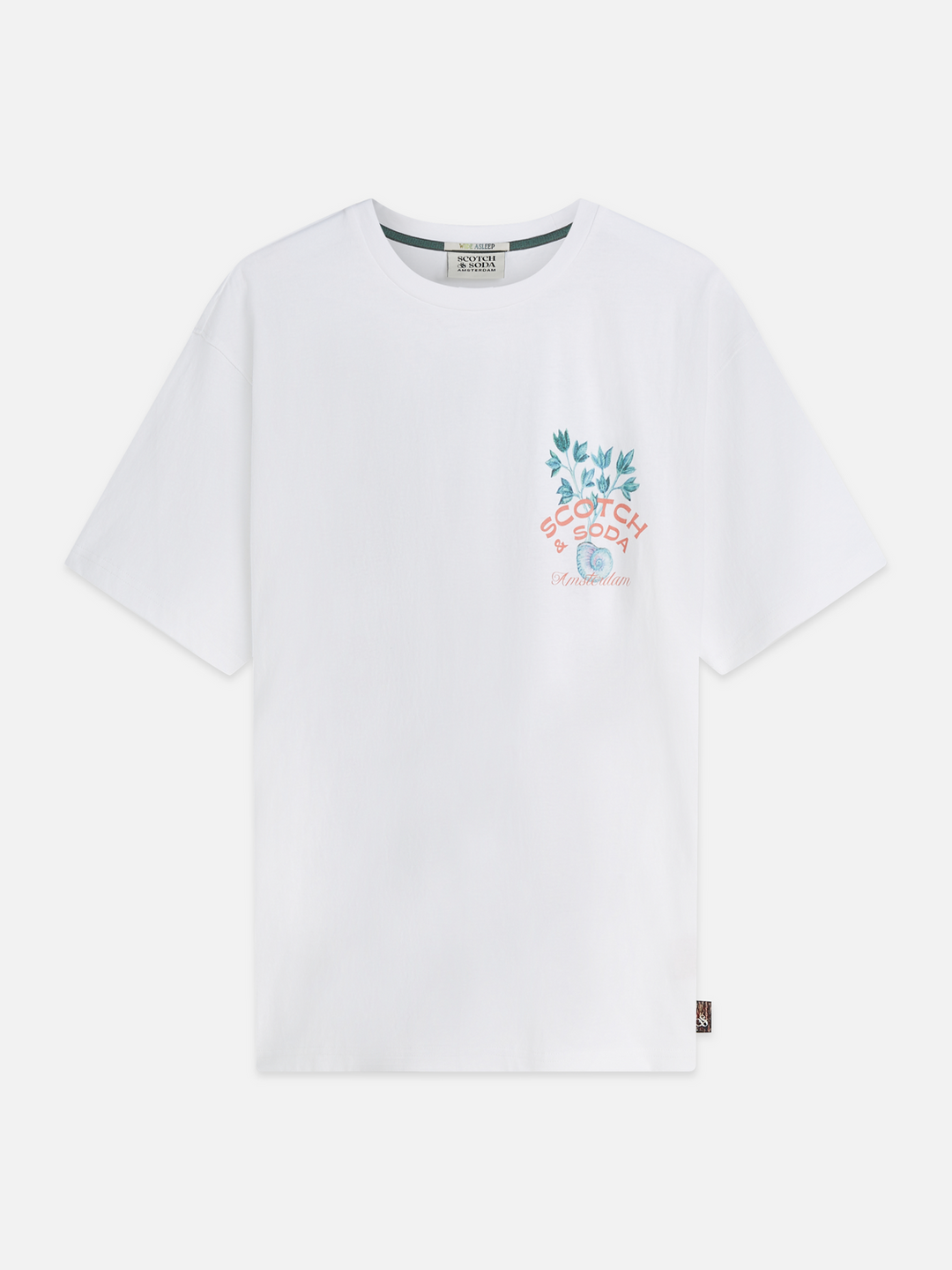 Front and back artwork relaxed-fit T-shirt