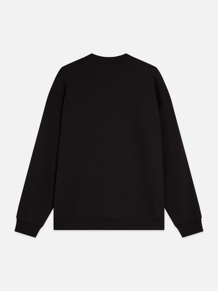 Placed embroidered artwork loose-fit sweatshirt