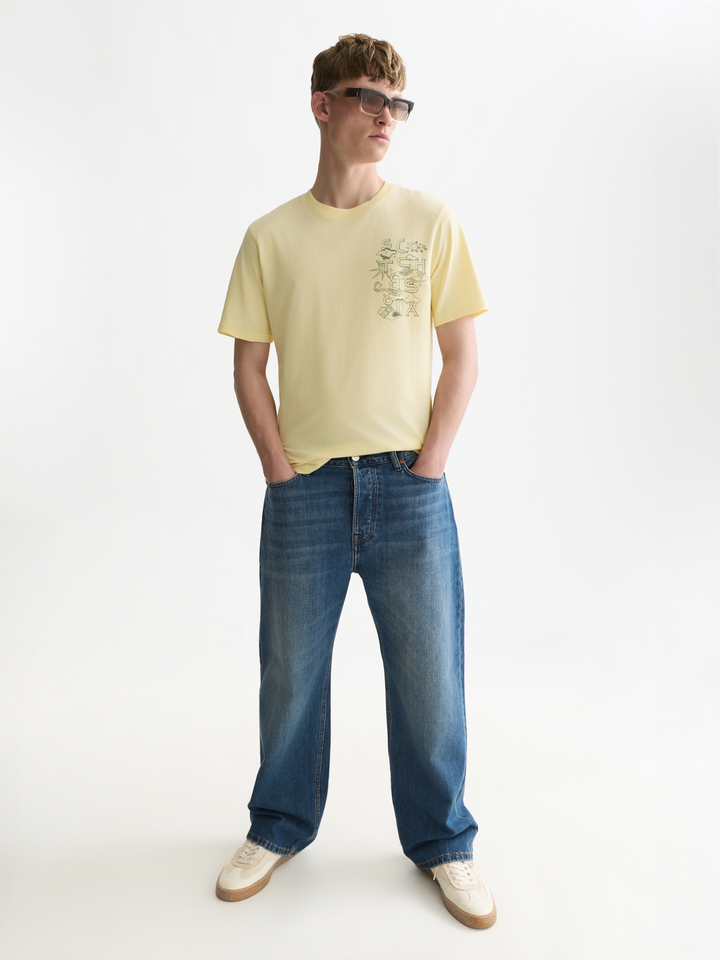 Left chest artwork regular-fit T-shirt