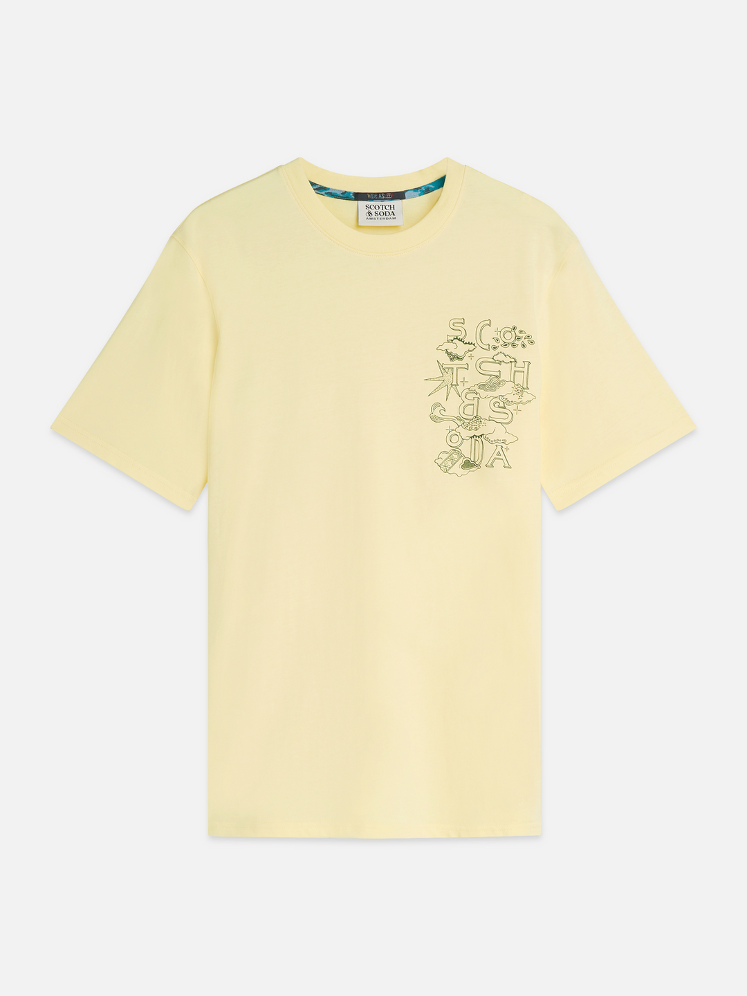 Left chest artwork regular-fit T-shirt