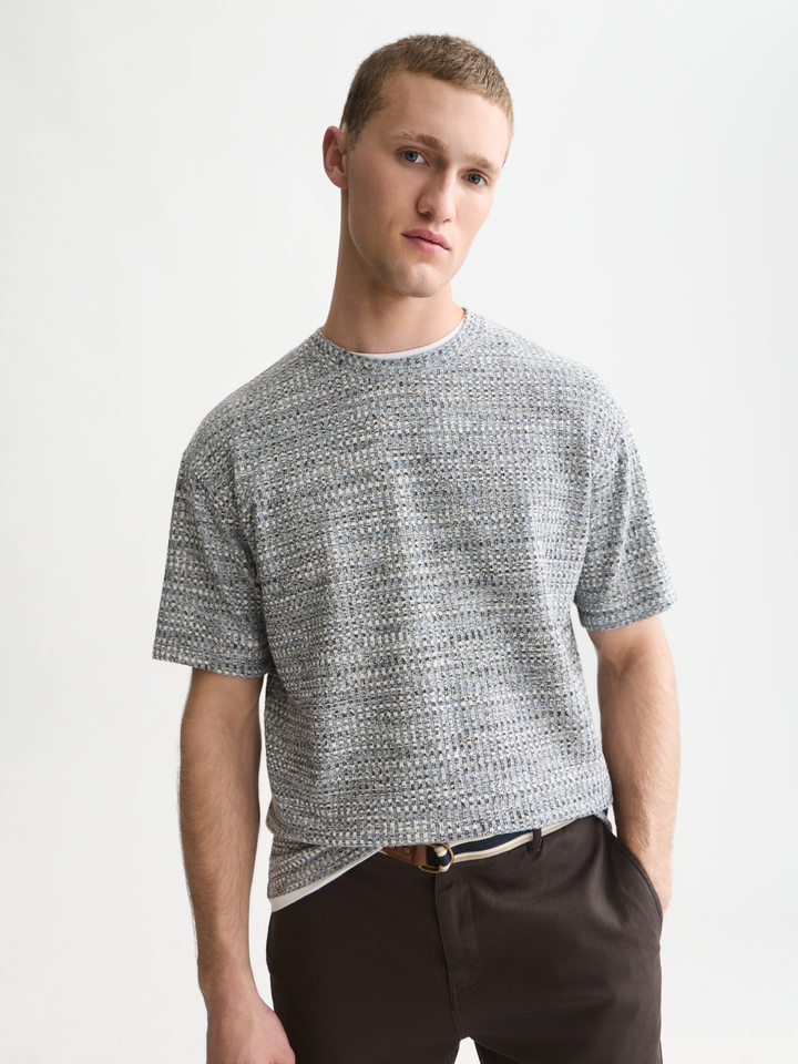 Jacquard relaxed-fit T-shirt