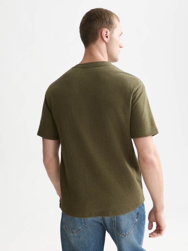 Bonded chest pocket and artwork relaxed-fit T-shirt