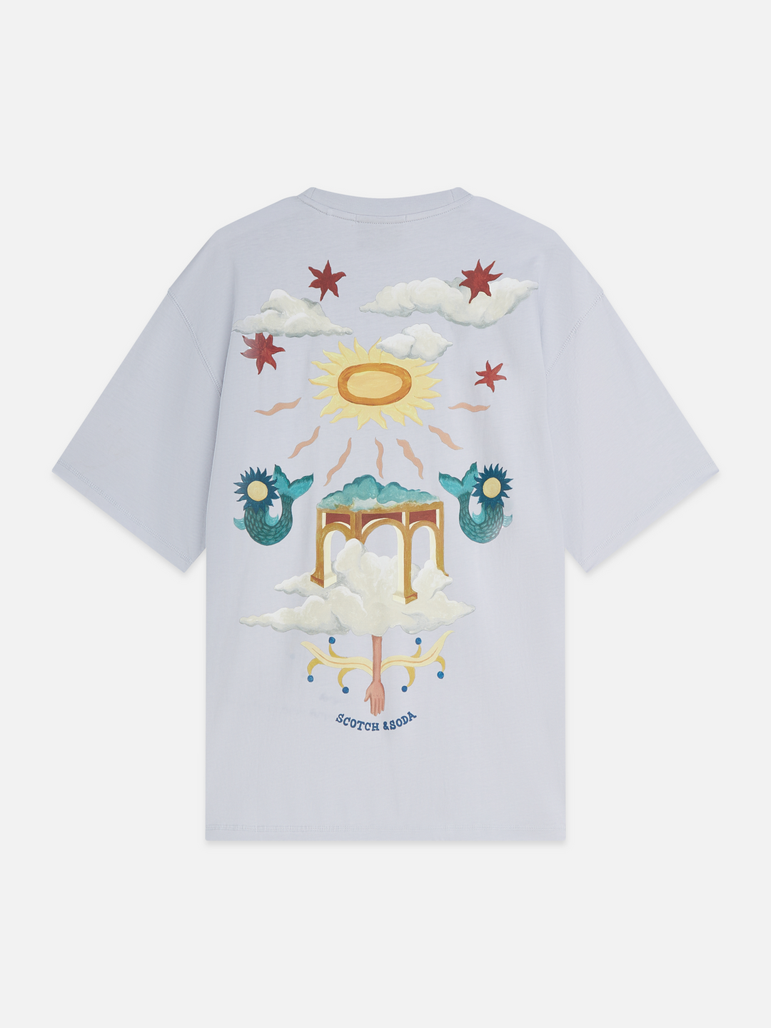 Front and back artwork loose-fit T-shirt