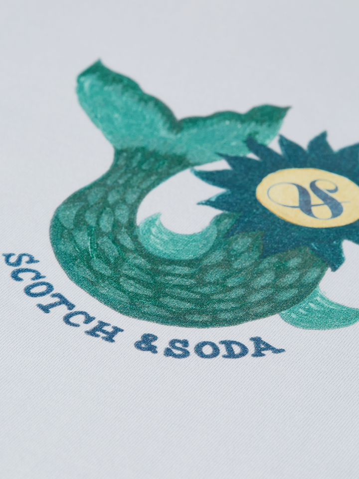 Front and back artwork loose-fit T-shirt