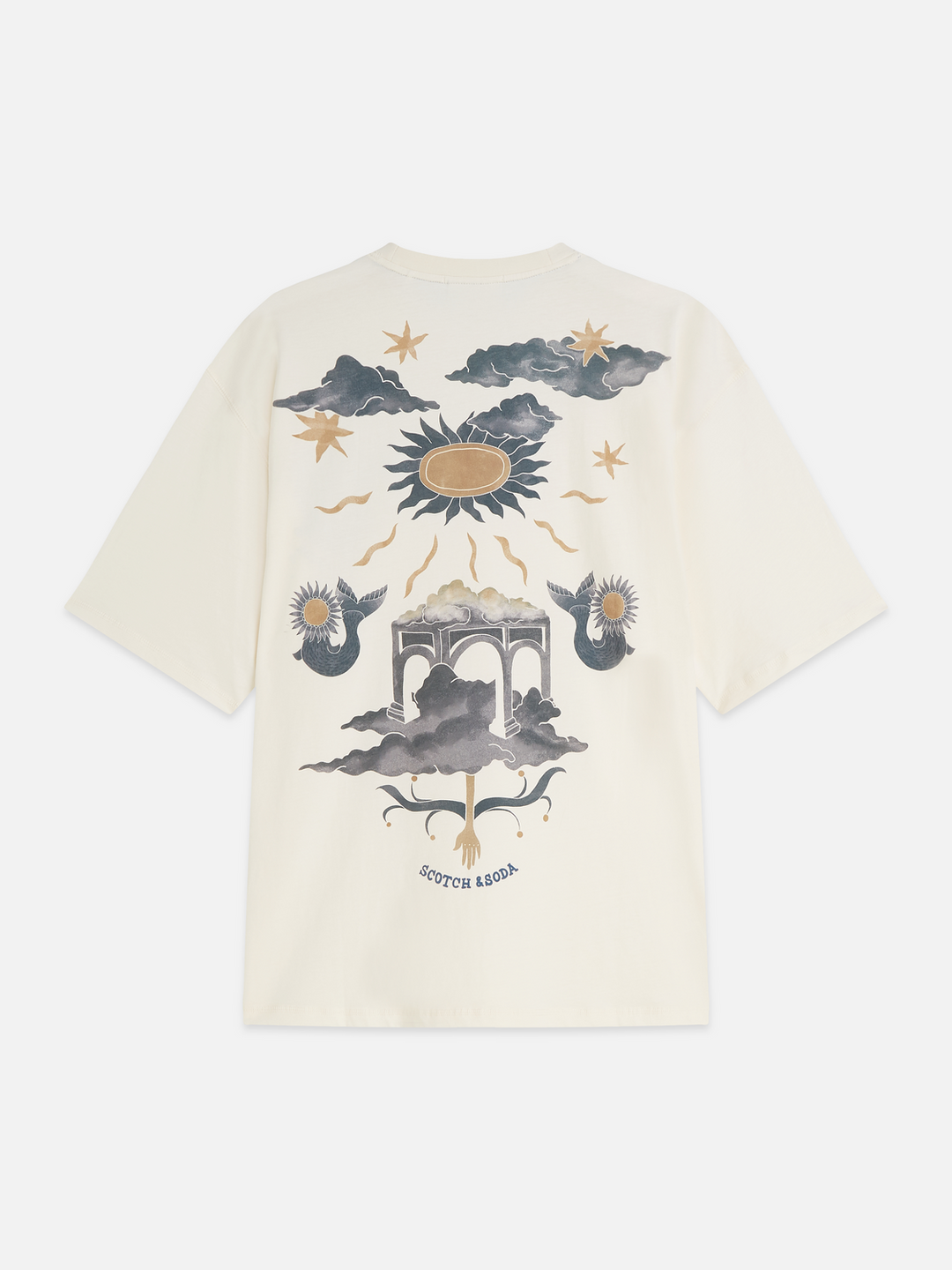Front and back artwork loose-fit T-shirt