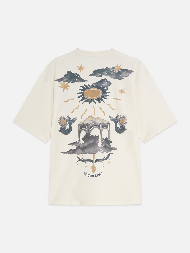 Front and back artwork loose-fit T-shirt