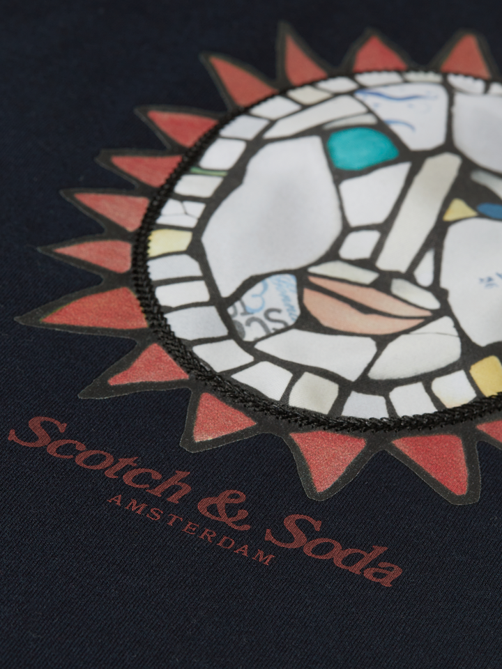 Front artwork relaxed-fit T-shirt