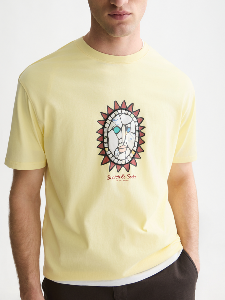Front artwork relaxed-fit T-shirt