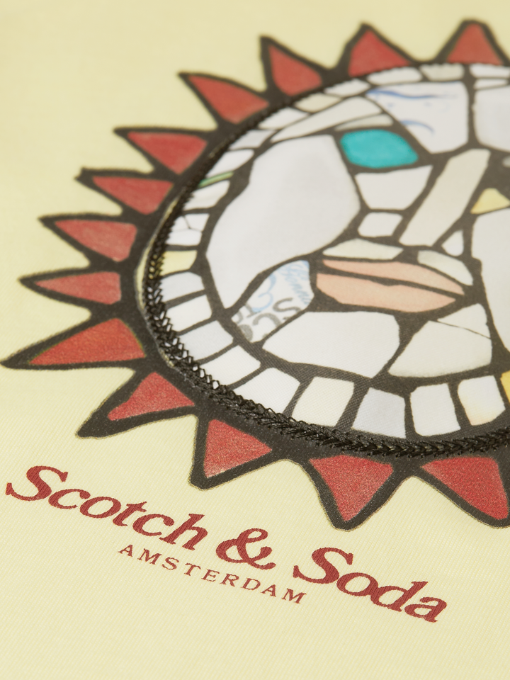 Front artwork relaxed-fit T-shirt