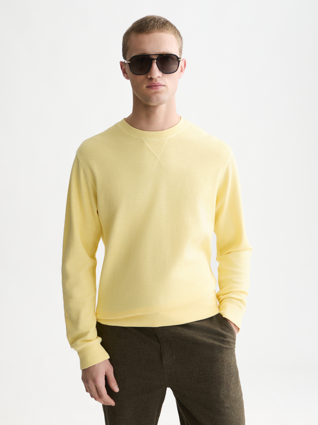 Garment-dye regular-fit sweatshirt