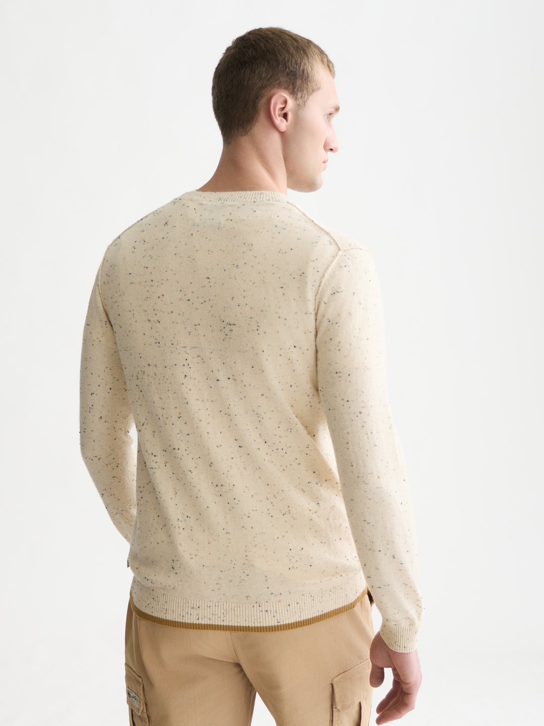 Neps wool-blend regular-fit pullover