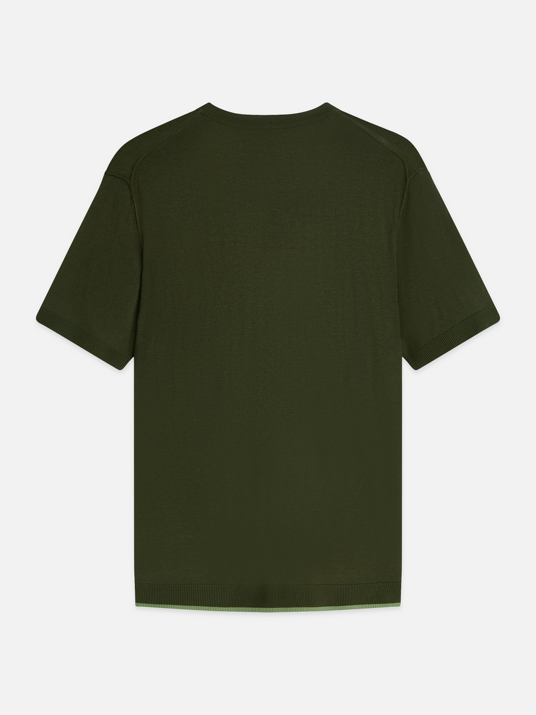 Knitted wool-blend relaxed-fit T-shirt