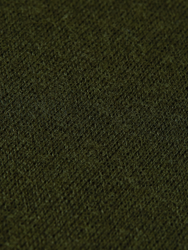 Knitted wool-blend relaxed-fit T-shirt