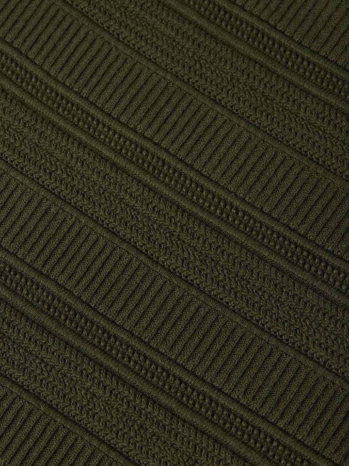 Structured knitted regular-fit polo