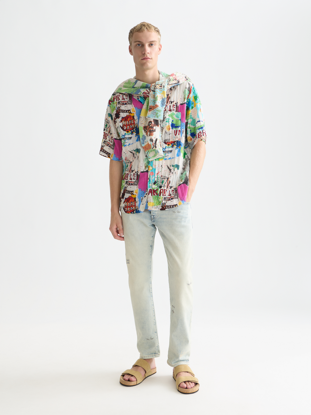 Scotch &amp; Soda X Basquiat Printed Relaxed Short-Sleeved Shirt