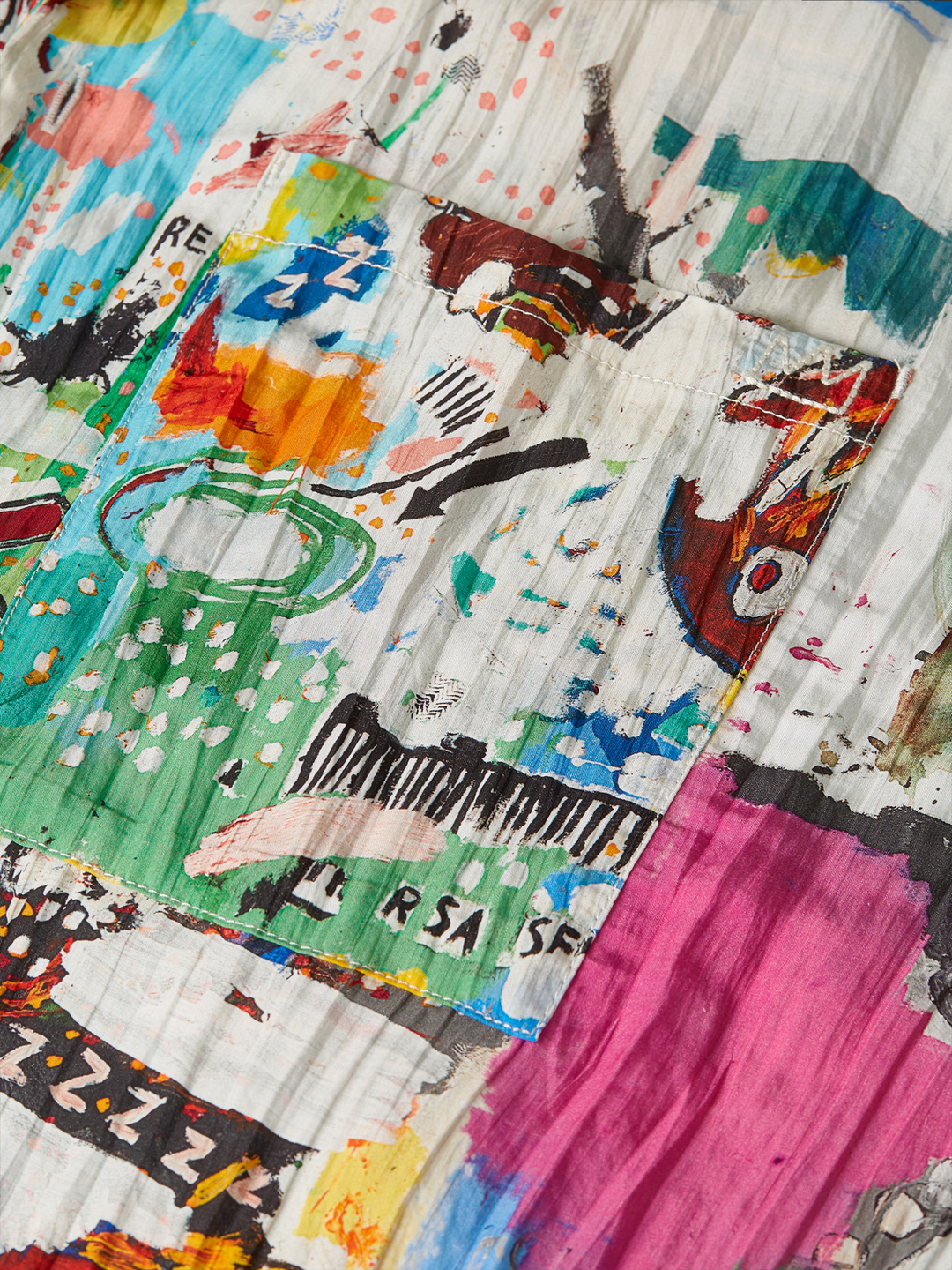 Scotch &amp; Soda X Basquiat Printed Relaxed Short-Sleeved Shirt