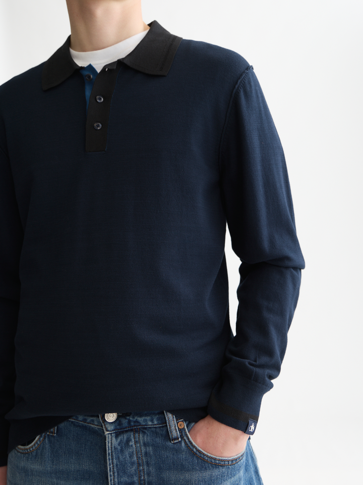 Ecovero long sleeved polo
