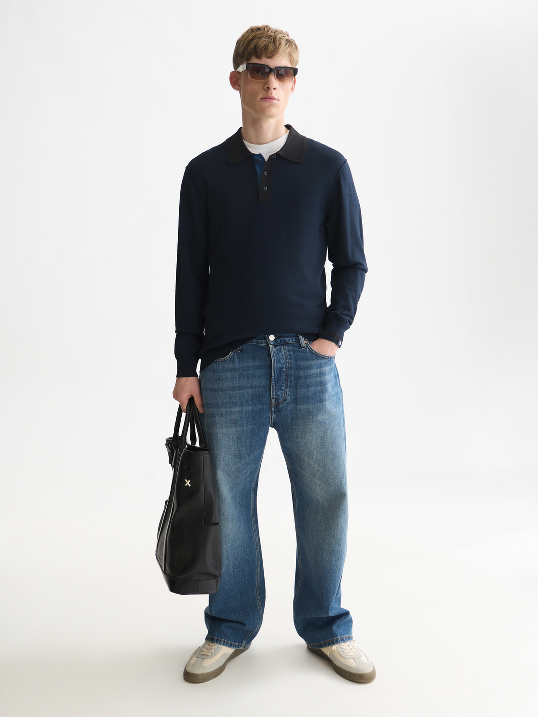 Ecovero long sleeved polo