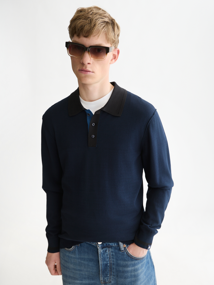 Ecovero long sleeved polo
